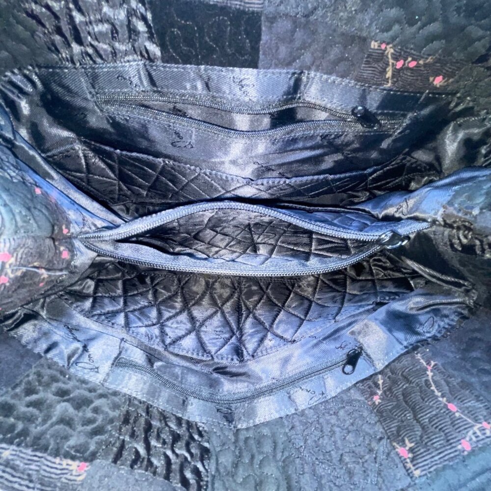 Donna Sharp Women’s Black Quilted Patchwork Doubl… - image 6